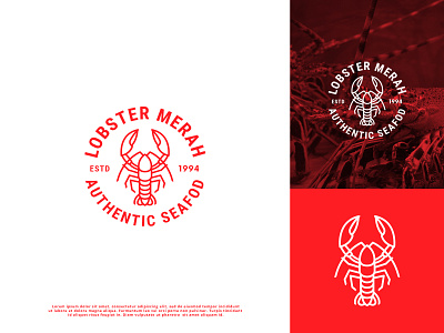 Lobster Logo design graphic design illustration logo vector