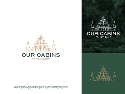 Logo Our Cabins branding design graphic design illustration logo vector