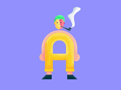 A a abc alphabet design typography