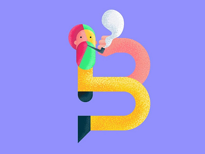 B a abc alphabet design illustration typography