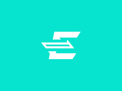 Evolved Strength Concept 02 balance evolved fitness icon identity letter e progress strength teal