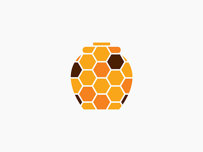 Honey Pot Meadery Mosaic Pot Logo brown gold honey honey pot icon identity logo logotype mead meadery