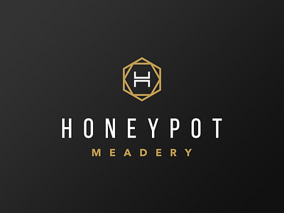 Honey Pot Meadery Limited Logo black gold honey icon identity limited logo logotype mead meadery