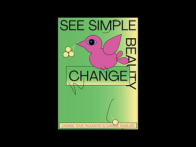 CHANGE change changes geometric geometric art graphic design illustration m210297 minimal poster a day poster art poster design vector