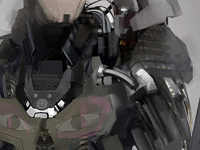 Sephyka Random 11 Eyebot armour bot digital meka painting sci fi soldier speed painting