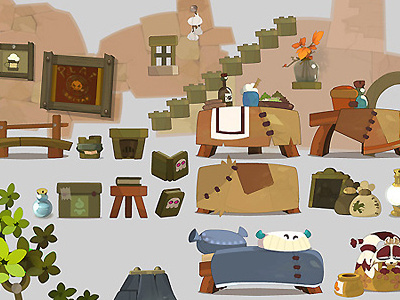 WAKFU-mini - Background assets ankama assets background pictos vector vectoriel wakfu mini