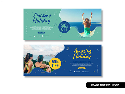 Free Travel holiday vacation post banner