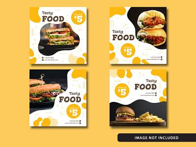 Free Elegant Food Instagram Post Liquid Style banners burger delicious design discount fast food food food and drink free download free resources instagram feed instagram post modern offer post promo restaurant sale tasty template