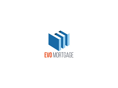 Evo Mortgage branding branding and identity mortgage loans orange vector