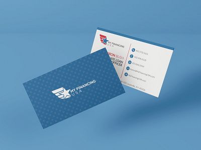 My Financing USA Branding - Business Cards brand design business card design finance business