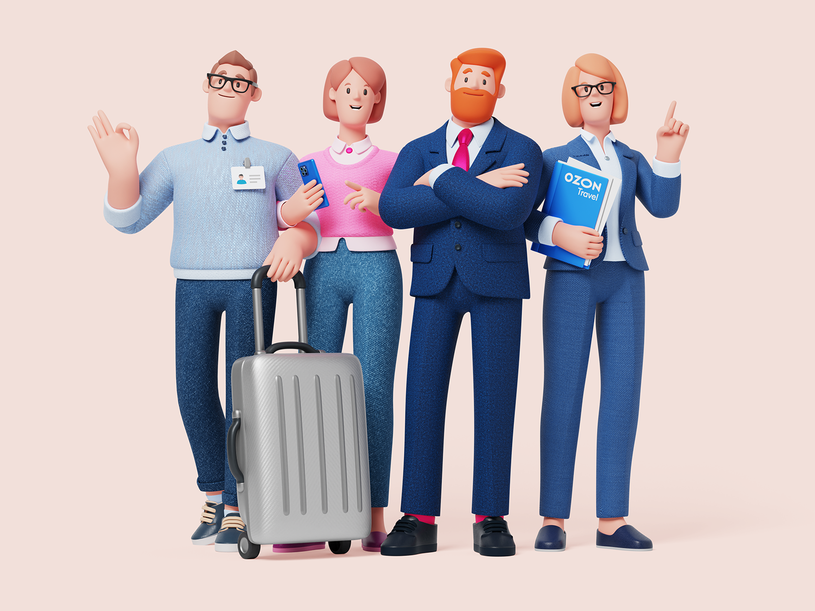 Ozon Travel - Characters Set by Max Tkachenko on Dribbble