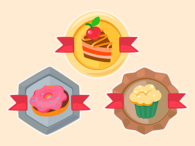 Sweets bronze cake donut gold reward silver sweet trophy