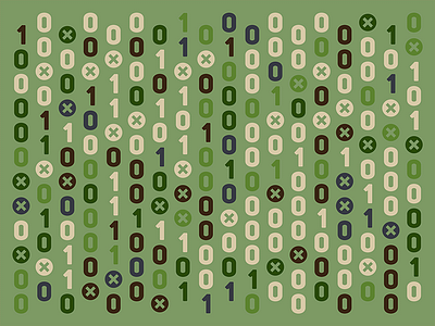 Generative pattern 15 background binary code color generative pattern random