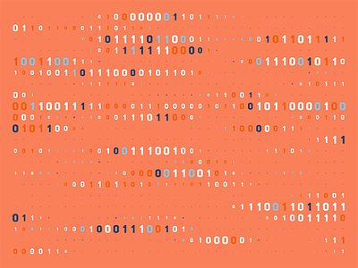 Generative pattern 15-2 background binary code color generative pattern random
