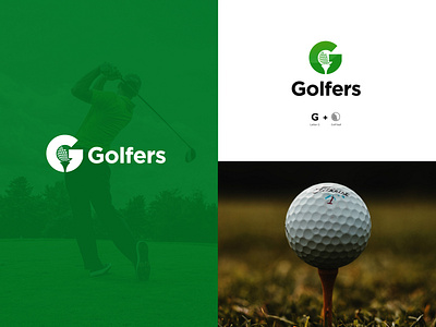 Logo Golfers brandidentity branding branding design corporate branding design golf golf ball logo logodesign modern logo typography