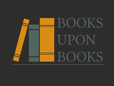 Books Upon Books Logo brand design branding logo logo design logo illustration logo illustrator