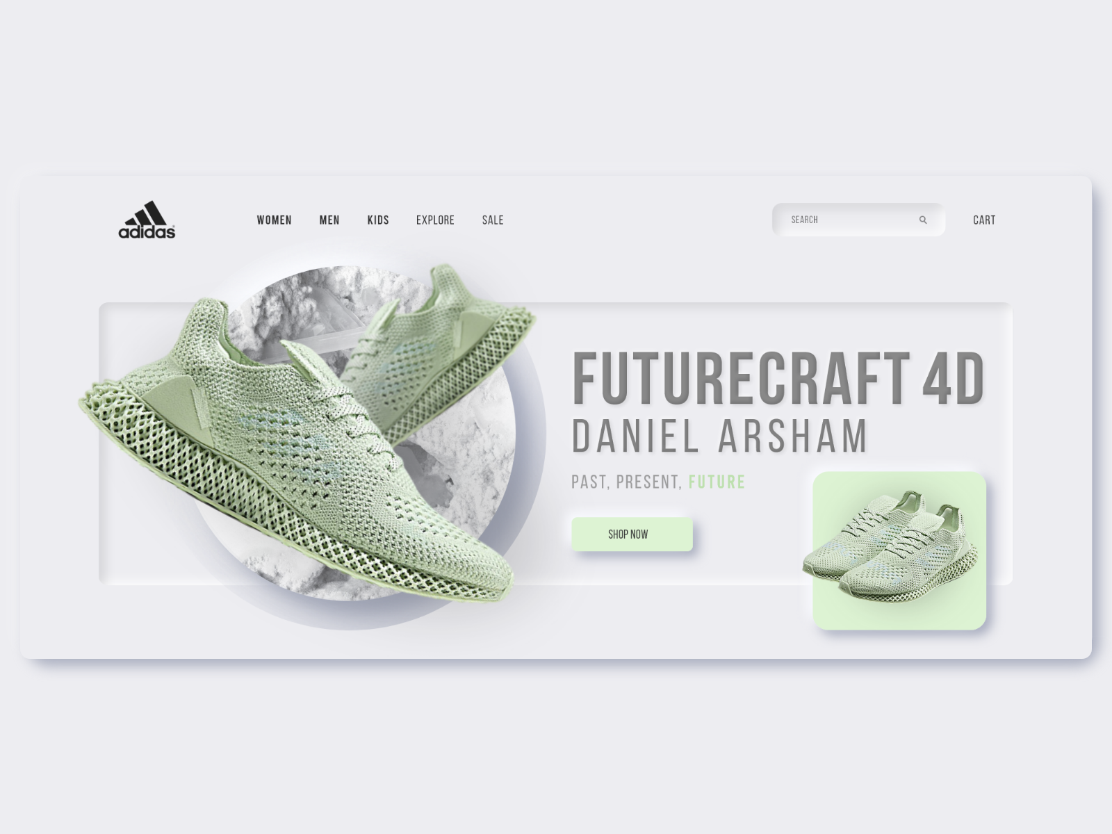 Adidas Neumorphism Page by Tang on Dribbble