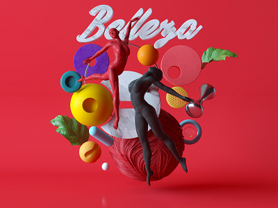 belleza animation artdirection branding cinema4d design illustration illustrator minimal typography