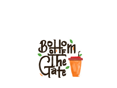 Bottom of the gate - logo work sample