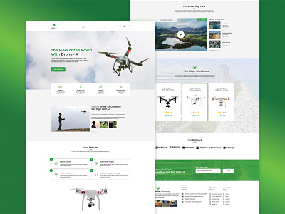 Drone - X Landing Page