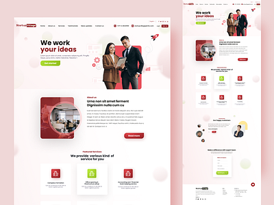 Startup village homepage landingpage product productdesign service ui uidesign ux uxdesign webdesign website