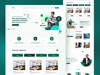 E-Learning Platform Landing Page