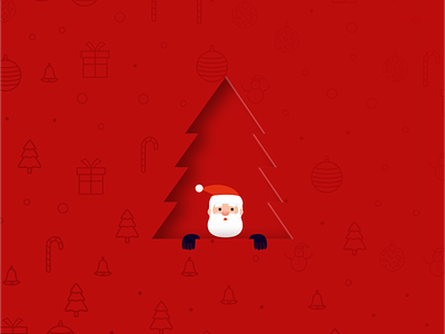 Merry Christmas christmas designfigma illustration santa tree