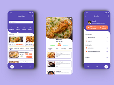 Food App food app mobile app ui uidesign ux ux design