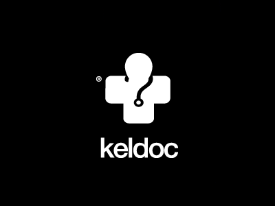 Keldoc Logo - Paris, France ( translates to 'which doc?') logo design branding paris startup france medical pharma doctors software productivity online booking appointments toronto raja sandhu agency 1 0