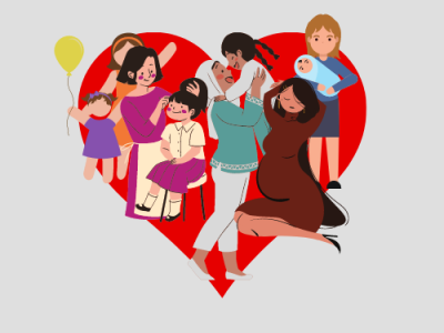 Mother's Love design illustration
