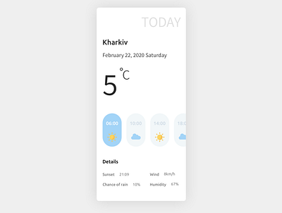 Weather daily ui dailyui design