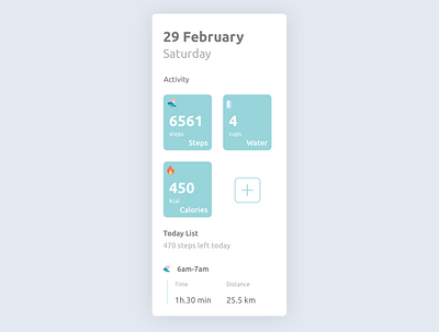 Workout Tracker daily ui dailyui design