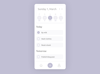 ToDo List daily ui dailyui design