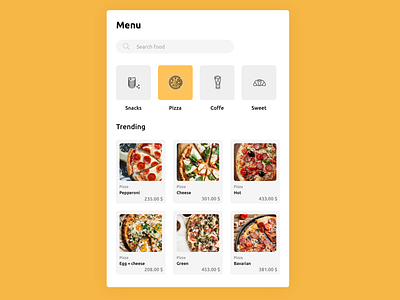 Food/Drink Menu daily ui dailyui design