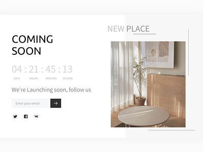 Coming Soon daily ui dailyui design