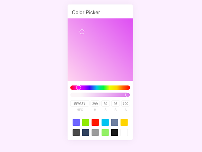 Color Picker daily ui dailyui design
