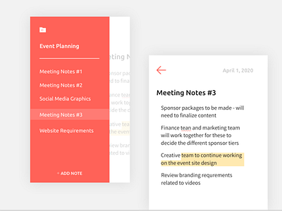 Notes Widget