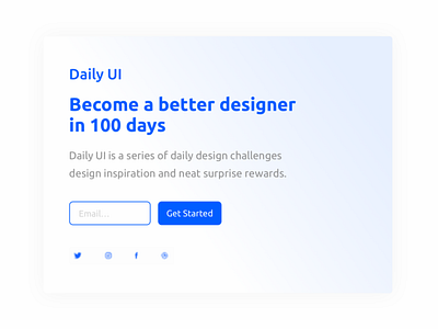 Redesign Daily UI Landing Page