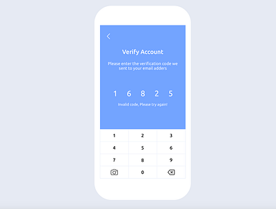 Verification Code daily ui dailyui design