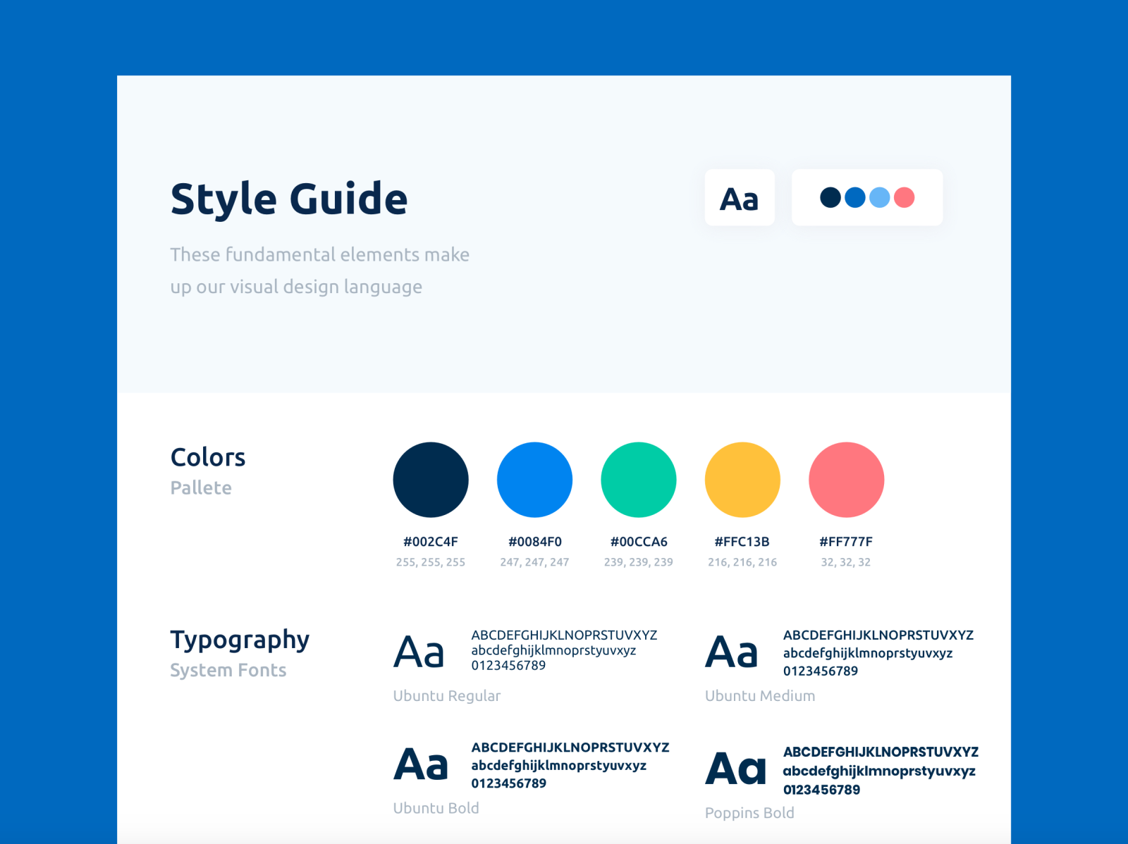 Style Guide by Диана Понизова on Dribbble