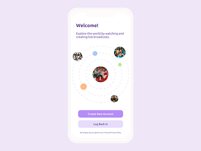 Welcome Screen daily ui dailyui design