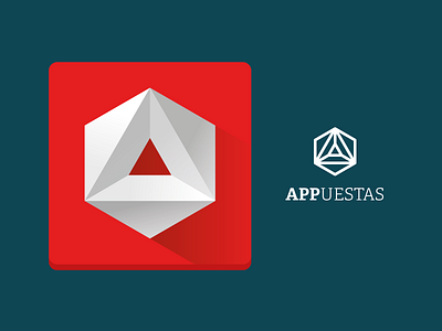 Appuesta logo / icon app flat geometry icon logo