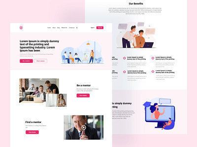 Mentor Agency Landing Page