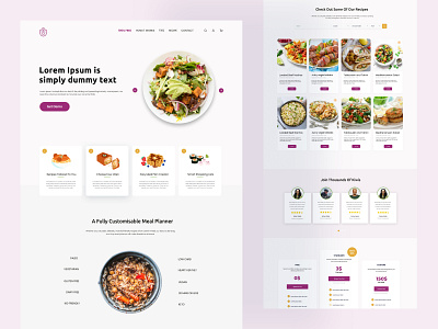 Food website Landing Page