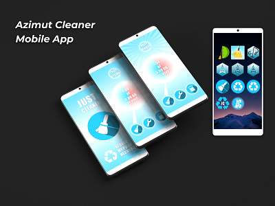 Mobile App cleaner figma mobile app photoshop ui