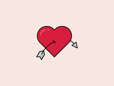 Womp Womp heart icon illustration line love valentine