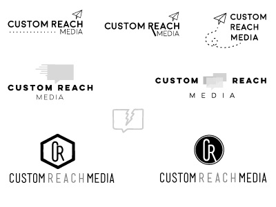 Custom Reach Media Logo Concept