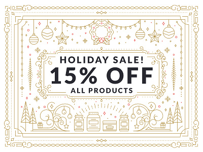 Holiday Email christmas details discount email holiday line sale supplements winter