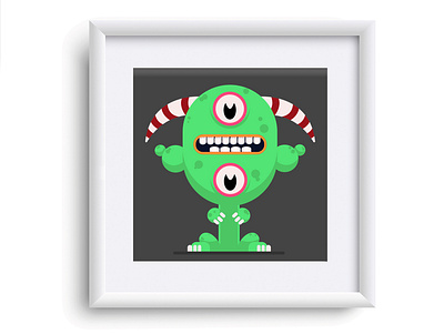 Monster 5 adobe illustrator adobe photoshop art design flat fun icon illustration illustrator minimal monster vector