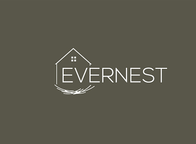 Evernest Logo Design beauty logo branding business logo flatlogo illustration logo logodesiner minalistlogo realestate logo typography